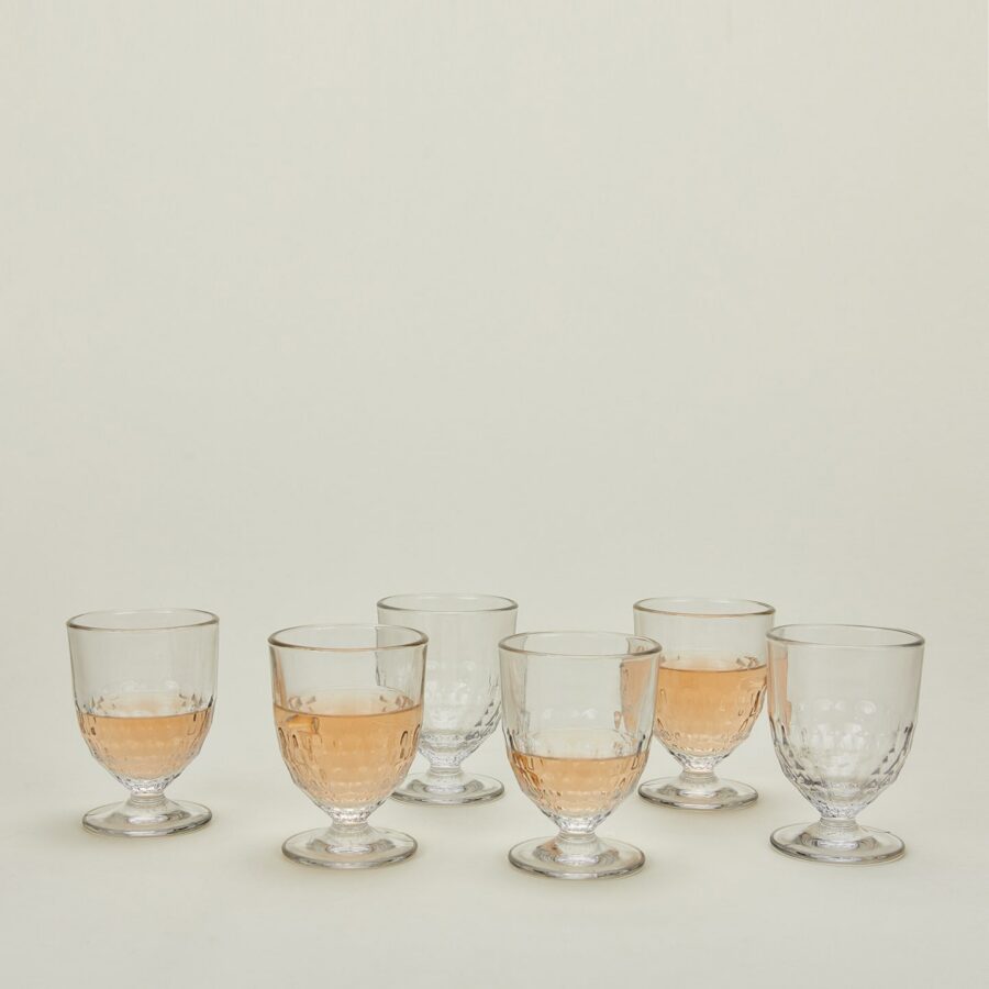 Honeycomb Textured Wine Glass Set